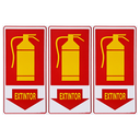 Ver imagem 1 de Combo 6 Placas De Sinalização Extintor 15X30 Acesso - X-701 F9e