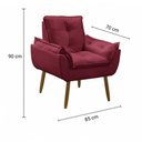 Ver mais imagens de Sofá 2 Lugares e 2 Poltrona Decorativa para Sala de Estar
