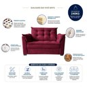 Ver imagem 5 de Sofá 2 Lugares e 2 Poltrona Decorativa para Sala de Estar