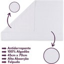 Ver imagem 6 de Jogo de Toalhas Gigante Itália Soft 2 Banhão + 2 Rosto + 2 Tapete Luxo 100% Algodão Branco