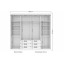 Ver imagem 7 de Cama Box Casal + Colchão Scotland Herval + Guarda Roupa Master 8.6 Branco