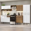 Ver imagem 1 de Armário de Cozinha Completa 293cm com Pia Rustic/Branco Emilly Madesa 09