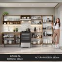 Ver imagem 6 de Armário de Cozinha Completa 293cm com Pia Rustic/Branco Emilly Madesa 09