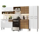 Ver imagem 3 de Armário de Cozinha Completa 293cm com Pia Rustic/Branco Emilly Madesa 09