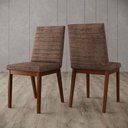 Ver imagem 1 de Cadeira para Mesa de Jantar Elena Ambiente Kit 02 Peças Nature Cacao – Henn