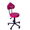 Ver imagem 2 de Cadeira Mocho Verona Estética com L Duplo Base em Aço com Rodízio Corano Pink