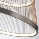 Ver imagem 4 de Lustre Pendente Nordecor Beys 2942 Cinza / Dourado Led Bivolt