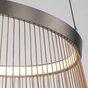Ver imagem 3 de Lustre Pendente Nordecor Beys 2942 Cinza / Dourado Led Bivolt