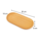 Ver imagem 2 de Bandeja Oval Madeira Faia 20 ×10×1,5cm Fracalanza Elegância, Versatilidade e Toque Natural
