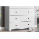 Ver imagem 4 de Cômoda 4 Gavetas Premium Luxo Multiuso Vitoria Alta Moderna Quarto Organizadora Cor Branco