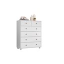 Ver imagem 1 de Cômoda 4 Gavetas Premium Luxo Multiuso Vitoria Alta Moderna Quarto Organizadora Cor Branco