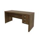 Ver imagem 3 de Escrivaninha Mesa Escritório 155cm com 3 Gavetas Reversível ME4113