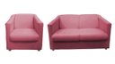 Ver imagem 1 de Kit Namoradeira + 1 Poltrona Decorativa Biane Suede Rosa Pés Cromado Ms Decor