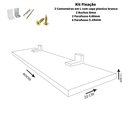 Ver imagem 2 de Prateleira Simples Branca 80x20 Cm com Suporte em Mdf [f031]