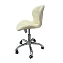 Ver imagem 2 de Kit 2 Cadeira Escritório Giratória Stilo Slim Confort com Rodado Cromado Nude 2 Un