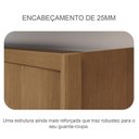 Ver imagem 7 de Guarda Roupa Casal Palazzo com Espelho e Cômoda Seul Cumaru 23 - Novo Horizonte
