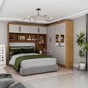 Ver imagem 1 de Guarda-roupa Casal Modulado 4 Portas Hercules 4 Portas 4 Gavetas com Espelho