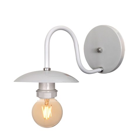 Arandela de Parede Colonial Retrô Oriental - Soquete E-27 - Abf Luminárias:branco