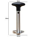 Ver mais imagens de Descascador Cortador e Fatiador de Abacaxi 100% Aço Inox Premium Marca: Remover Knife®