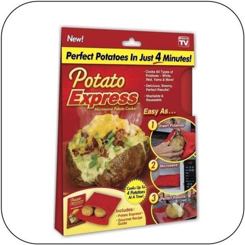 Potato Express da Shoppstore Saco P/batatas e Legumes Cozidos em Minutos Original Potato Express