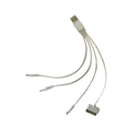 Ver imagem 4 de Cabo de Carregamento C/ 4 Conectores Universal Branco
