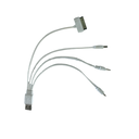 Ver imagem 1 de Cabo de Carregamento C/ 4 Conectores Universal Branco