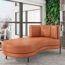 Ver imagem 5 de Sofá Chaise Longue Living Lucca Esquerdo D02 Couríssimo Camel B-14