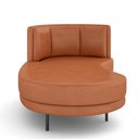 Ver imagem 7 de Sofá Chaise Longue Living Lucca Esquerdo D02 Couríssimo Camel B-14