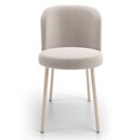 Ver imagem 3 de Kit 4 Cadeiras Sala de Jantar Estofada Gavi Arena L02 Bouclê Creme - Lyam Decor