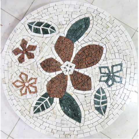 Mandala Mosaico Floral Flor de Ibisco 70cm