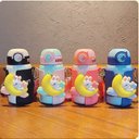 Ver mais imagens de Garrafa Térmica Fofura Lua e Coelho Soft Aço Inox 500ml:verde e Rosa