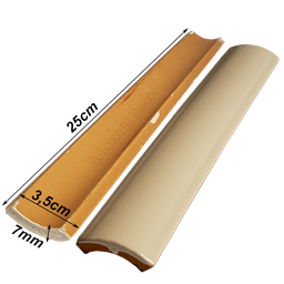 Kit 12 Cantoneiras P/ Piscina 3m Linear 3,5x25cm Branco - 3
