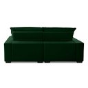 Ver imagem 6 de Sofa Retratil Reclinavel 2 Lugares 2,50m Atlantis Veludo Verde Lansofbr