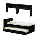 Ver imagem 2 de Bicama Cama de Solteiro com Auxiliar e Estante Lateral para Colchão 78cm