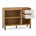 Ver imagem 5 de Balcão de Cozinha para Pia com 2 Gavetas e Frentes em MDF Americana Provence Cinamomo/Off White