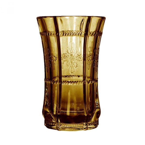 Jogo de Copos Highball de Vidro Sodo-Cálcico 6 Peças 260ml Knot Amber Rojemac - 1