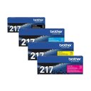 Ver imagem 1 de Kit 4 Toner Brother Original Tn217 Tn-217 Mfcl3750cdw Hll3210cw Dcpl3551cdw 217bk 217y 217m 217c