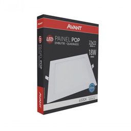 Painel Led 18w Embutir Branco 6500k - 2