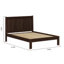 Ver imagem 3 de Cama King em Madeira Maciça 112x214cm Modena Marrom/Capuccino