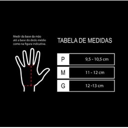 Luva Palmar Hand Grip Red Revolution - Nc Extreme - Cross Training:p/vermelho - 3