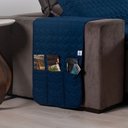 Ver imagem 4 de Protetor de Sofá Retrátil Shield Hipercal 400 Fios Dupla Face 2,40m - Marinho/cinza Mr Enxovais Retr