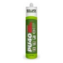 Ver imagem 1 de Kit 2 Cola Adesivo Silicone Pu 40 Cinza 380g Uso Geral Solufix