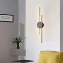 Ver imagem 4 de Luminária Arandela 60cm Barra Linear Duplo Led Minimalista Parede Gimpo Kjbd-166-gold