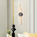 Ver imagem 5 de Luminária Arandela 60cm Barra Linear Duplo Led Minimalista Parede Gimpo Kjbd-166-gold