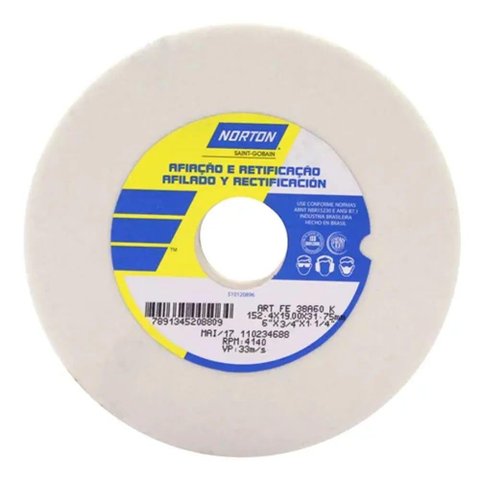 Rebolo Branco 6 X 3/4 X 1.1/4 Pol Norton