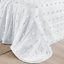 Ver imagem 5 de Kit Cobre Leito Colcha Alexa Pompom Casal Padrão Dupla Face Micropercal 3 Peças - Branco