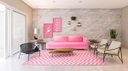 Ver imagem 2 de Tapete Saturs Chevron Rosa 60 x 200cm Tapete para Sala e Quarto