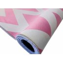Ver imagem 4 de Tapete Saturs Chevron Rosa 60 x 200cm Tapete para Sala e Quarto