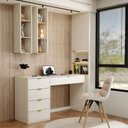 Ver imagem 1 de Mesa Escrivaninha Life 5 Gavetas Off White - Panorama Móveis