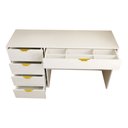 Ver imagem 5 de Mesa Escrivaninha Life 5 Gavetas Off White - Panorama Móveis
